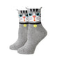 Women Socks New Funny Cute Cartoon Animal Cat Dog Parrot Novelty