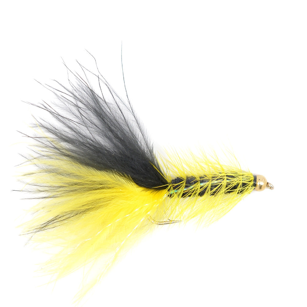 Bead Head Crystal Woolly Bugger Streamer Set -  12 Flies - Hook Size 8