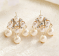 French Vintage Multi-Layer Pearl Tassel Earrings
