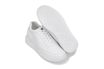 CALTO - X1647 - 2.8 Inches Taller (White) - Lightweight Sneakers