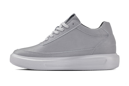 CALTO - X1648 - 2.8 Inches Taller (Pewter Grey) - Lightweight Sneakers