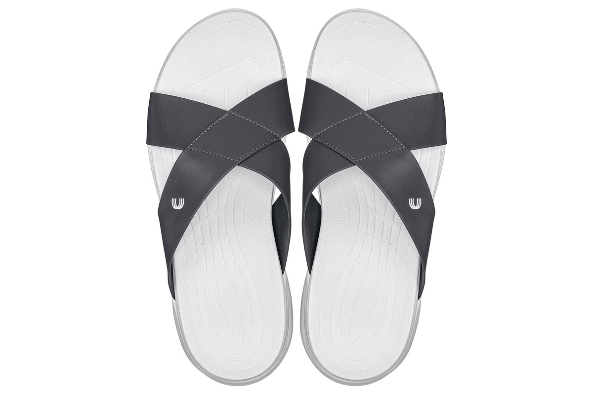 CALTO - X1654 - 2 Inches Taller (White/Matte Steel Grey)