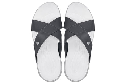 CALTO - X1654 - 2 Inches Taller (White/Matte Steel Grey)
