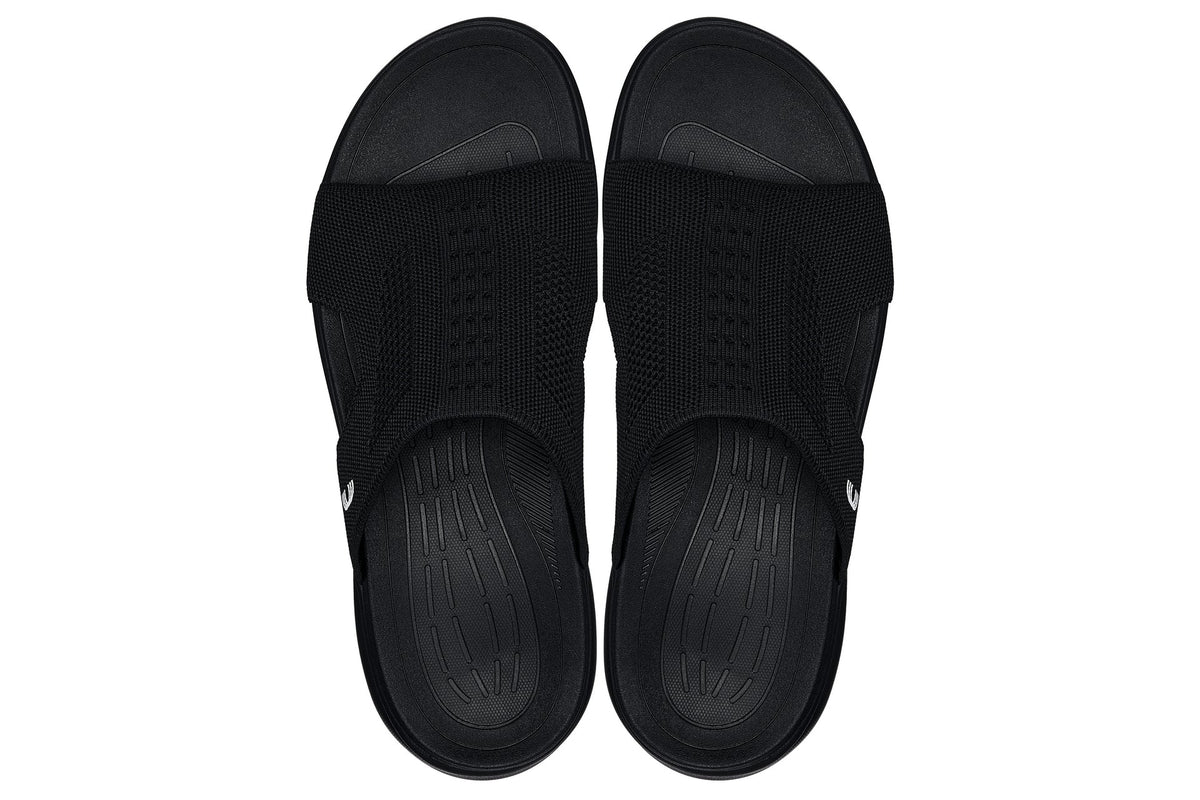 CALTO - X1657 - 2 Inches Taller (Black/Knitted Black)