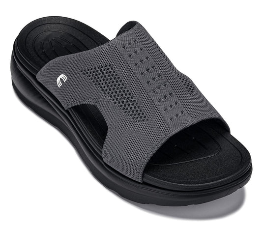 CALTO - X1658 - 2 Inches Taller (Black/Knitted Dark Gray)