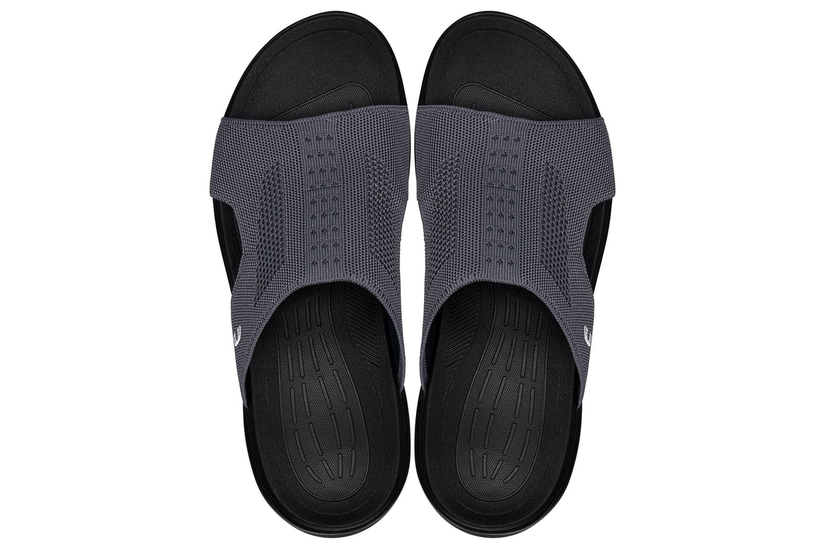 CALTO - X1658 - 2 Inches Taller (Black/Knitted Dark Gray)
