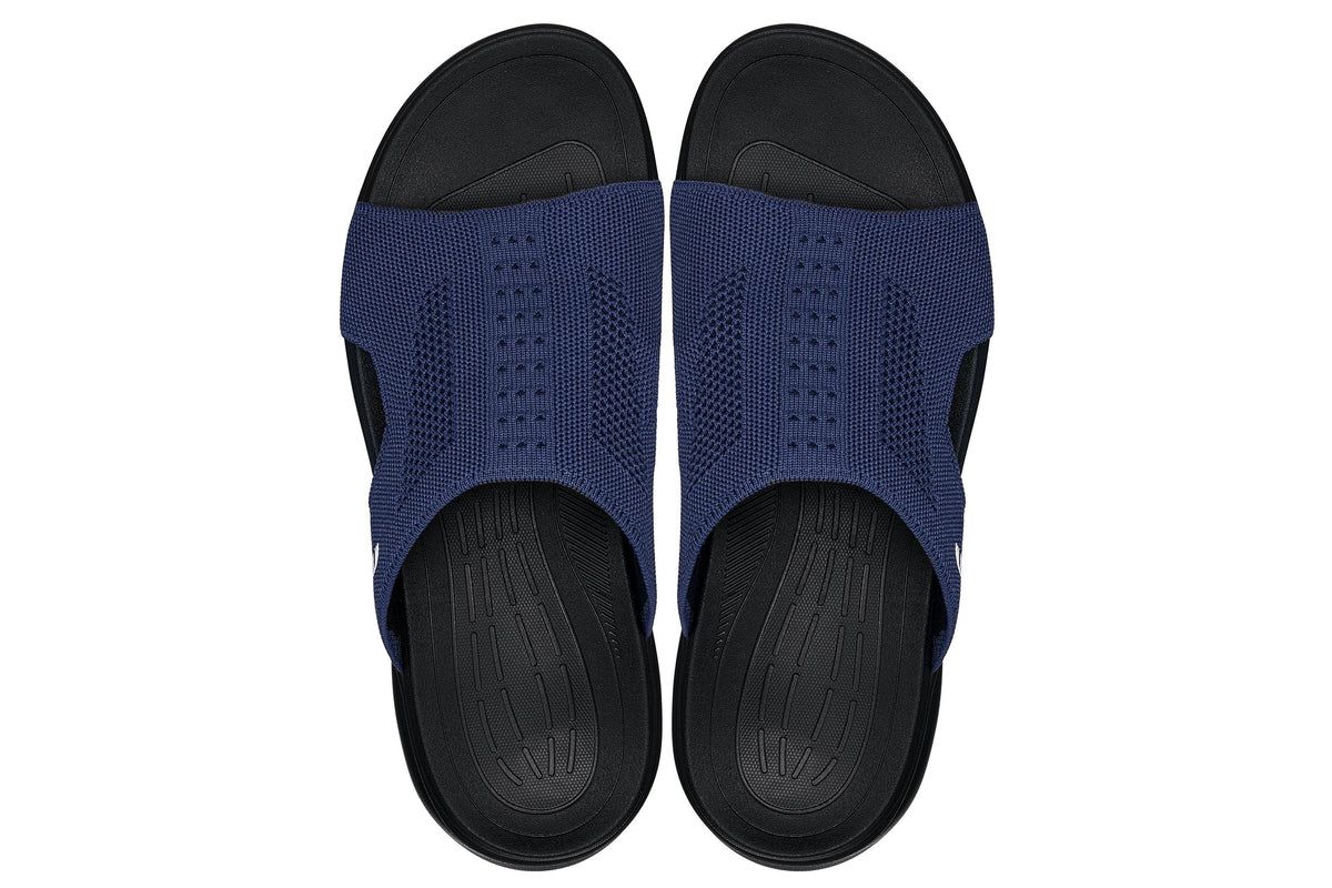 CALTO - X1659 - 2 Inches Taller (Black/Knitted Navy)