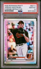 Graded 2020 Topps Bowman Draft Jordan Westburg #BD111 Chrome Refractor Rookie RC Baseball Card PSA 10 Gem Mint