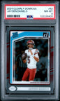 Graded 2024 Panini Clearly Donruss Jayden Daniels #52 Rookie RC Football Card PSA 8 Near Mint
