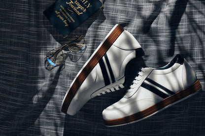 CALTO White Leather Sneakers - 2.8 inches - Y2821
