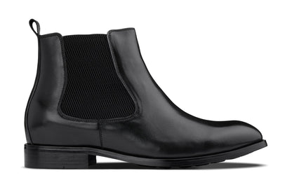 CALTO - Y72230 - 2.8 Inches Taller (Black) - Chelsea Boots