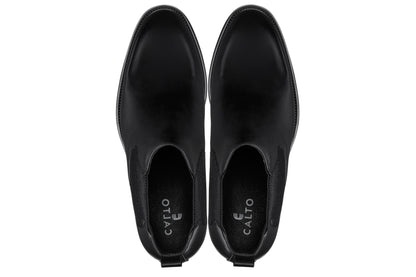 CALTO - Y72230 - 2.8 Inches Taller (Black) - Chelsea Boots