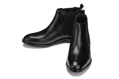 CALTO - Y72230 - 2.8 Inches Taller (Black) - Chelsea Boots