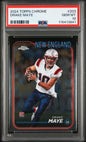 Graded 2024 Topps Chrome Drake Maye #203 Rookie RC Football Card PSA 10 Gem Mint