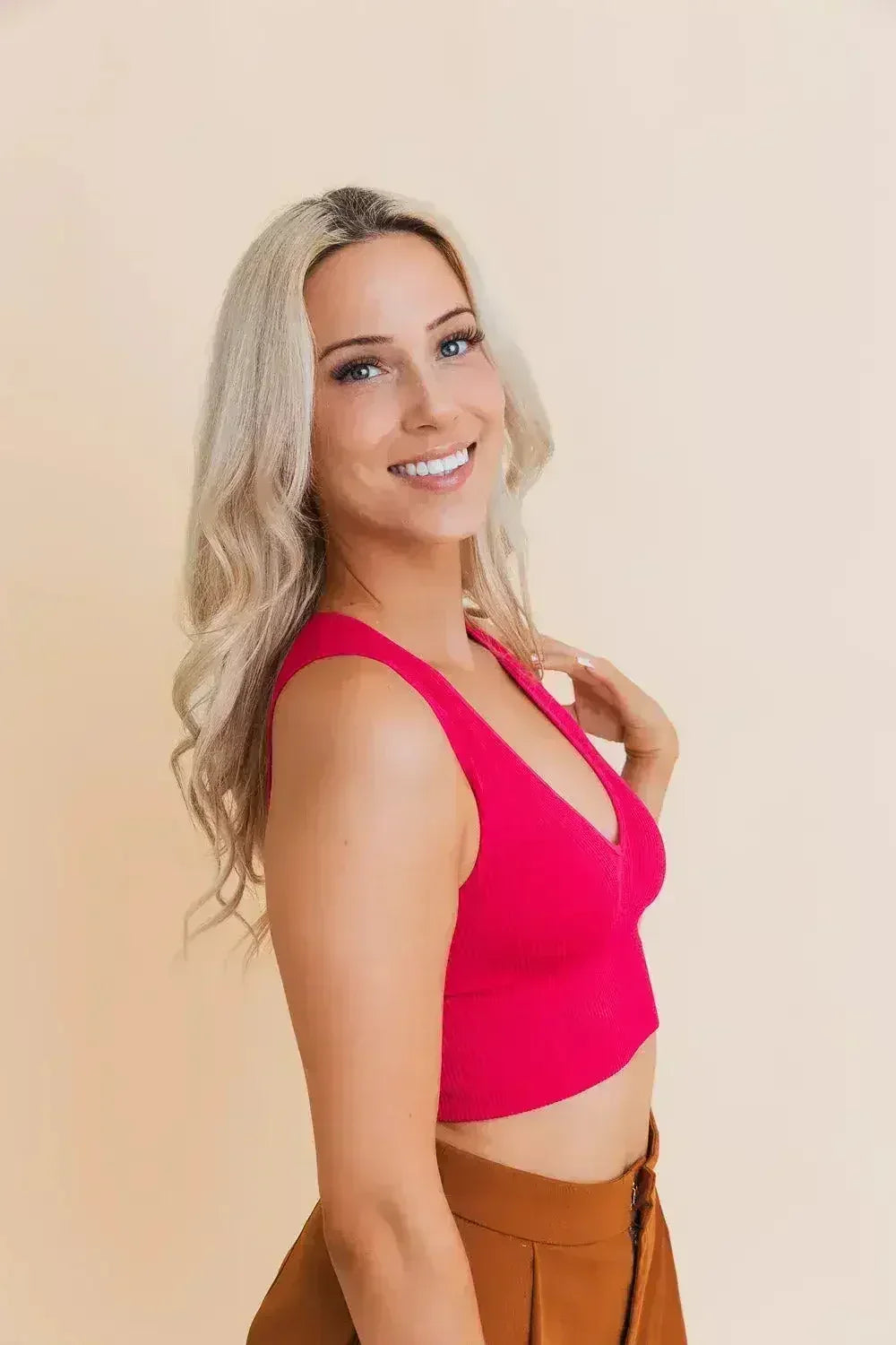 Eco Chic Ribbed Harmony Crop Top - Comfort and Sustainability Combined