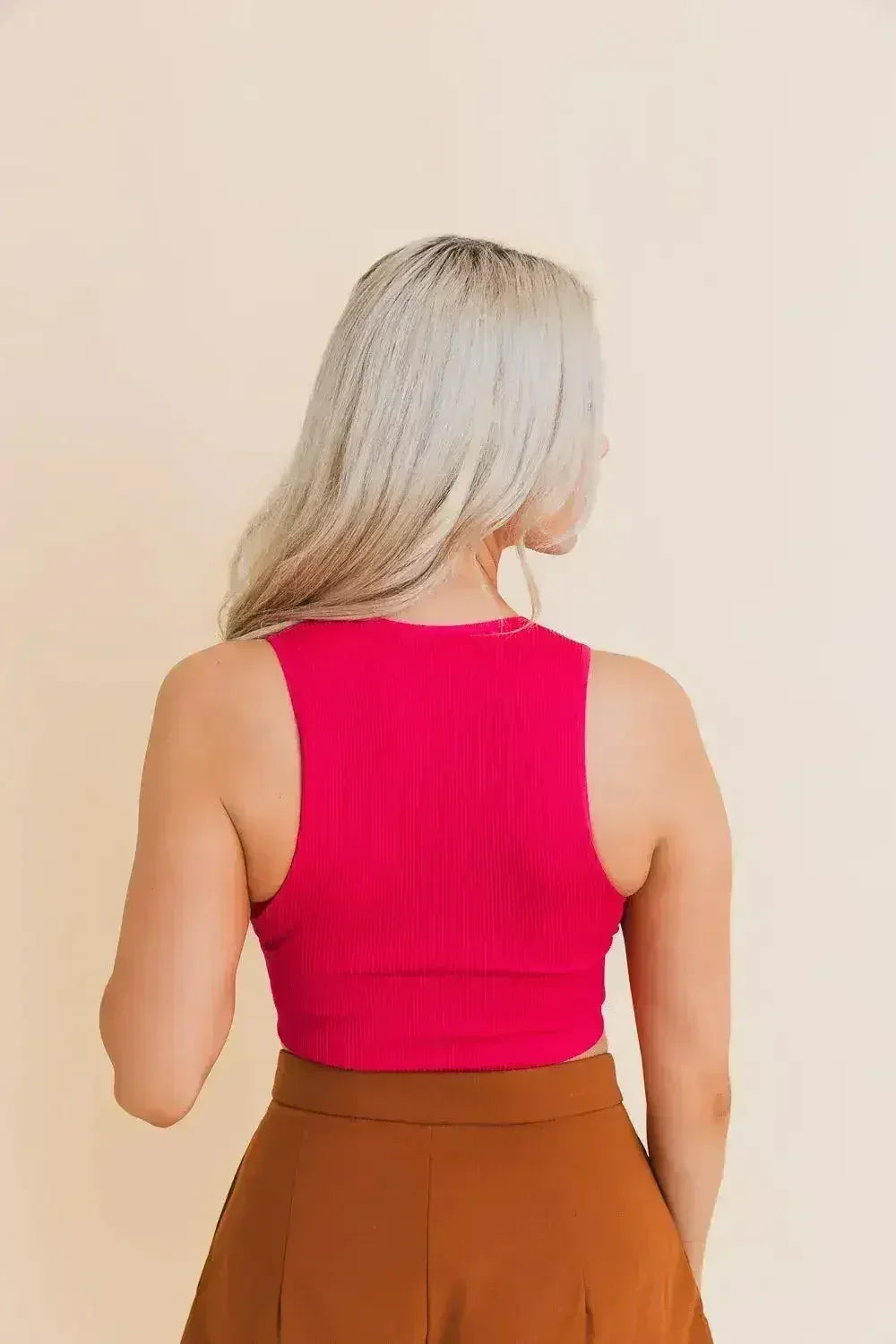 Eco Chic Ribbed Harmony Crop Top - Comfort and Sustainability Combined