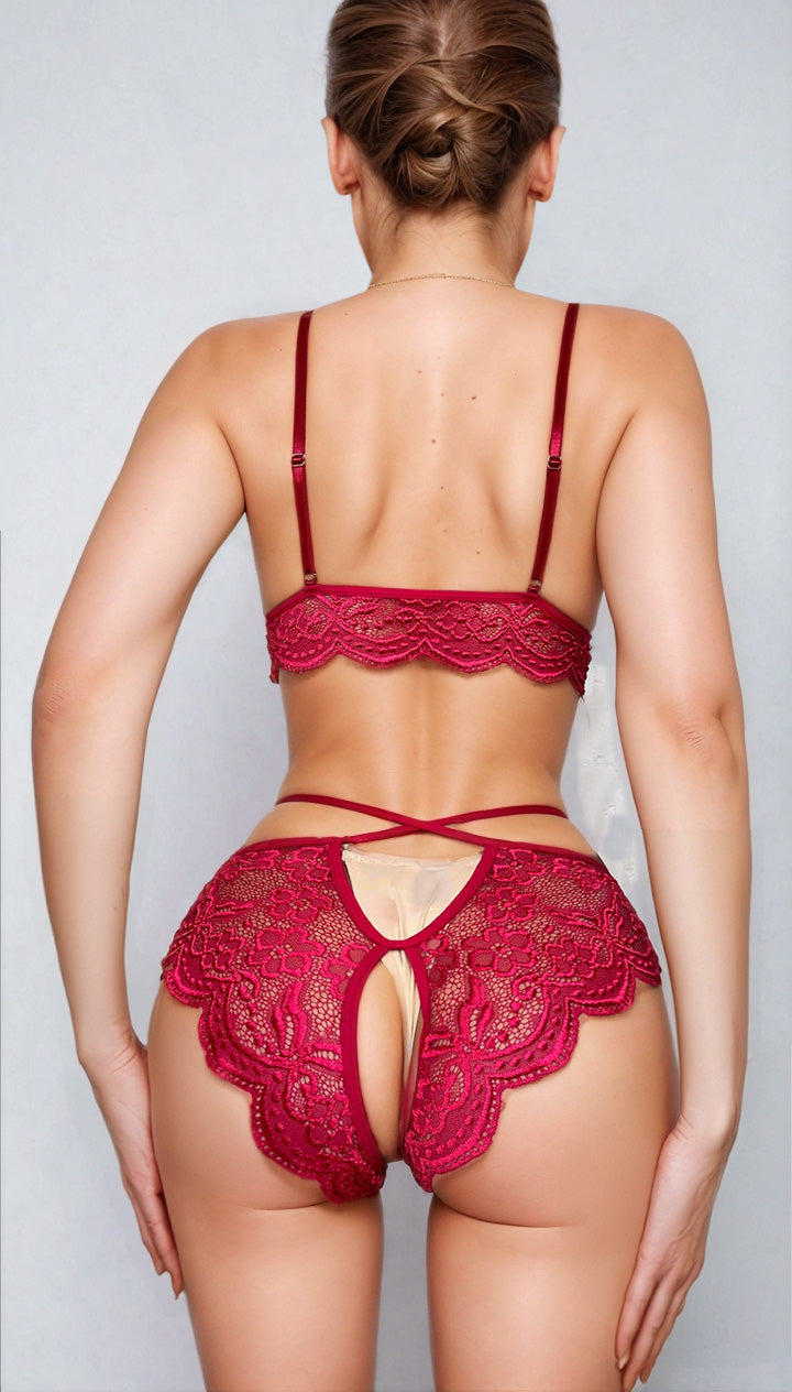Strapped Up Bra Set