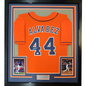 Framed Autographed/Signed Yordan Alvarez 35x39 Houston Orange Baseball Jersey JSA COA
