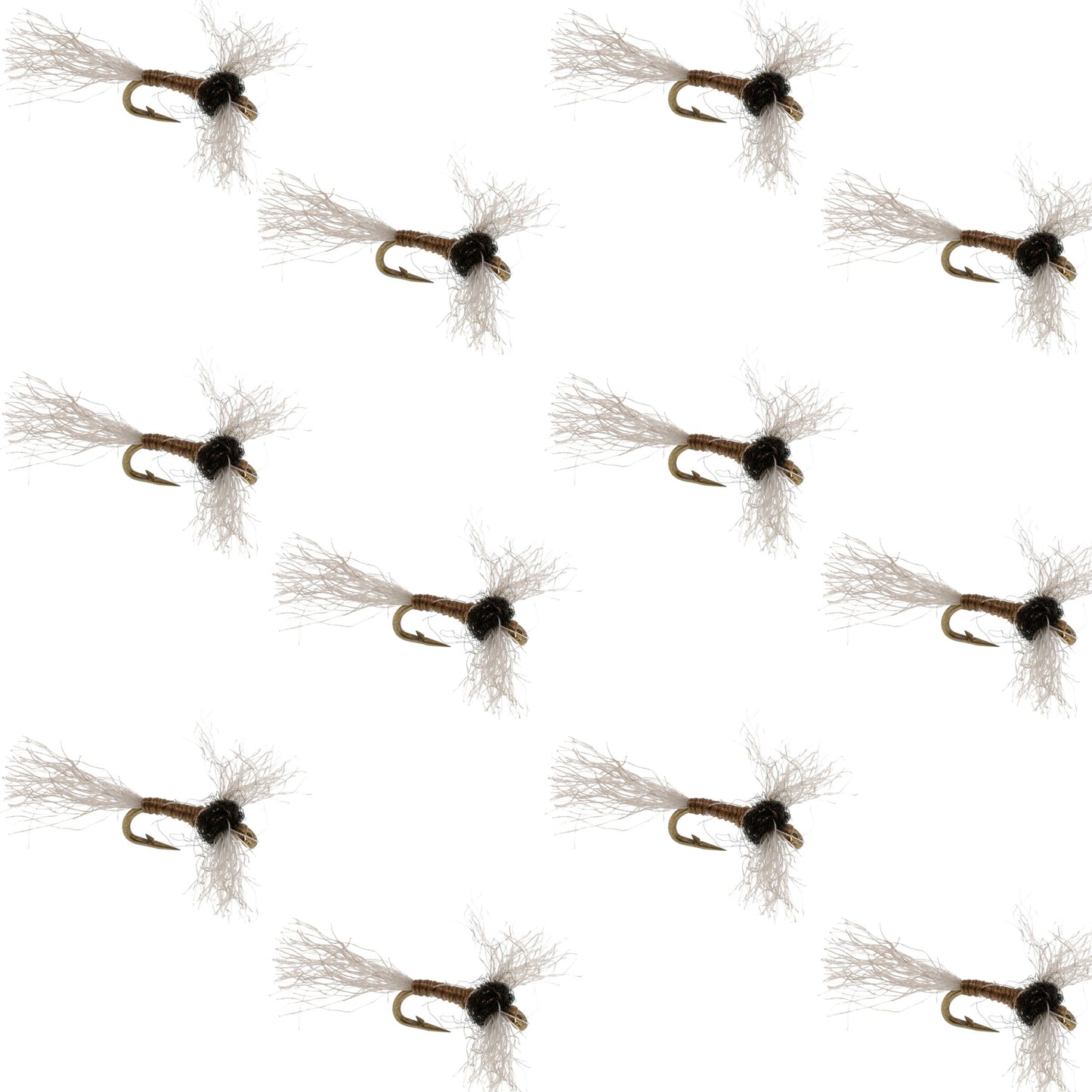 Improved Zelon Midge 12 Flies Hook Size 22