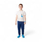 The Everday Sensory Friendly White Tee w Chewy necklace- *actual chewy necklace design may vary, but color will match tee*