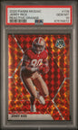 Graded 2020 Panini Mosaic Jerry Rice #178 Reactive Orange Football Card PSA 10 Gem Mint
