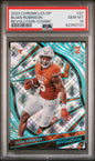 Graded 2023 Panini Chronicles Draft Picks Bijan Robinson #27 Revolution Cosmic /99 Rookie RC Football Card PSA 10 Gem Mint