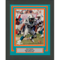 Framed Autographed/Signed Zach Thomas Miami Dolphins 8x10 Football Photo JSA COA #2