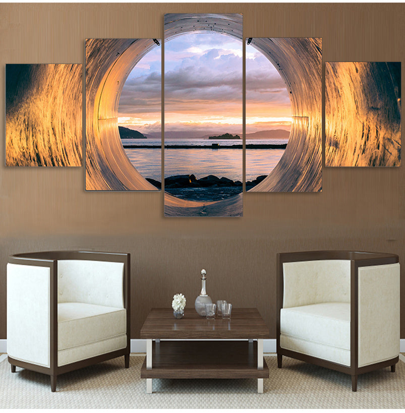 New Sunset Seascape Canvas Art for Living Room Decor