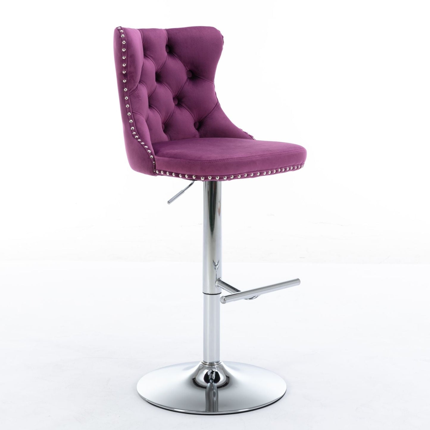 Swivel Adjustable Height Barstools Set of 2