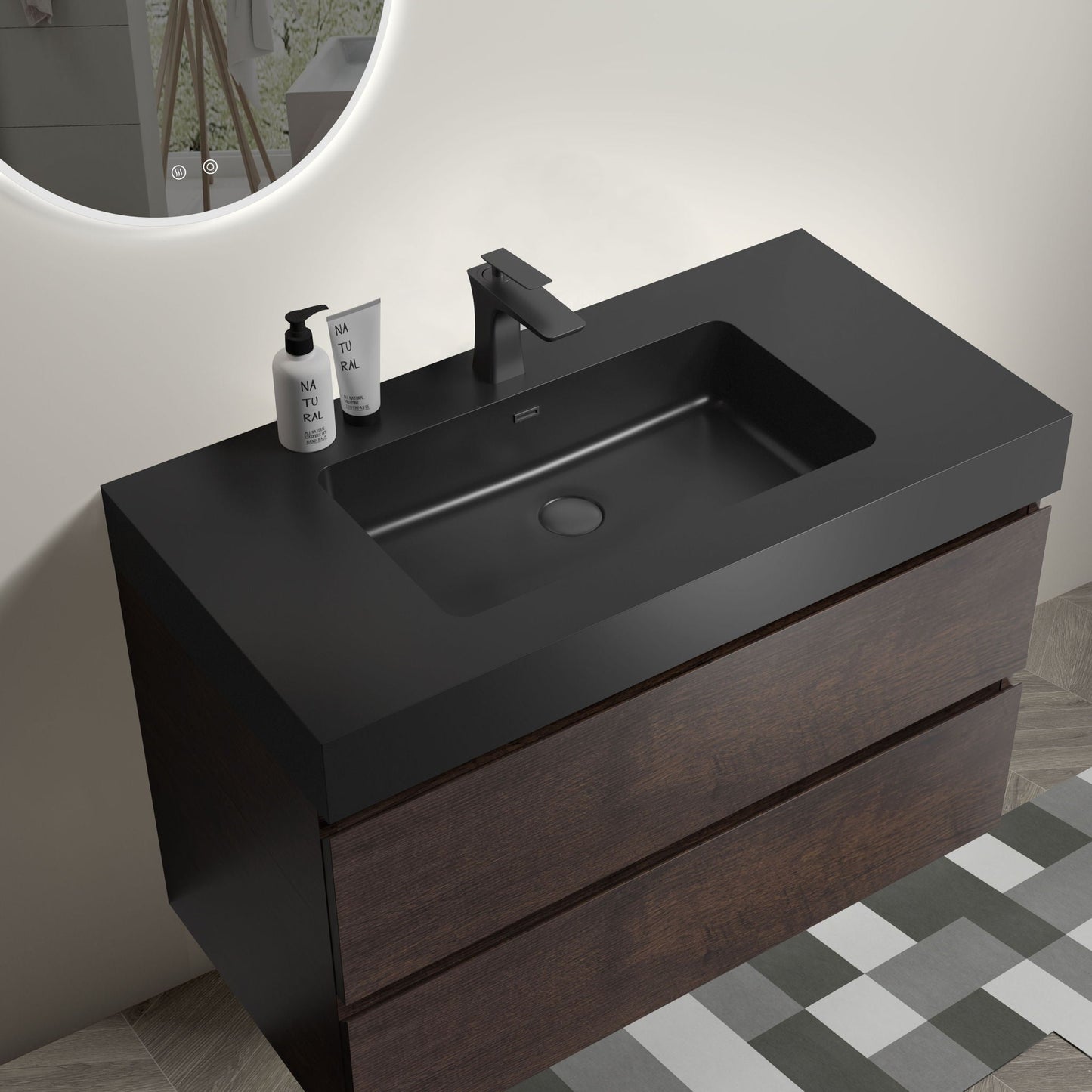 Alice Bathroom Vanity Wall Mounted With Sink