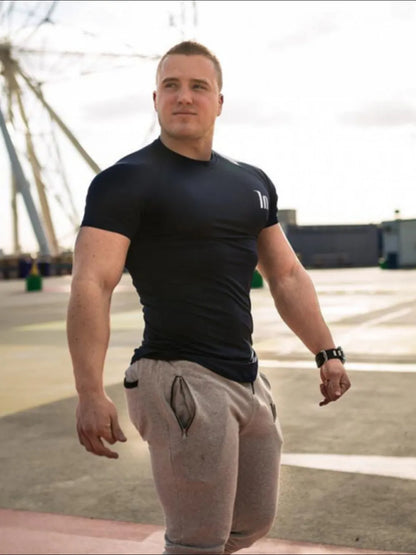 Men's Plus Size Round Neck Short Sleeve T-Shirt