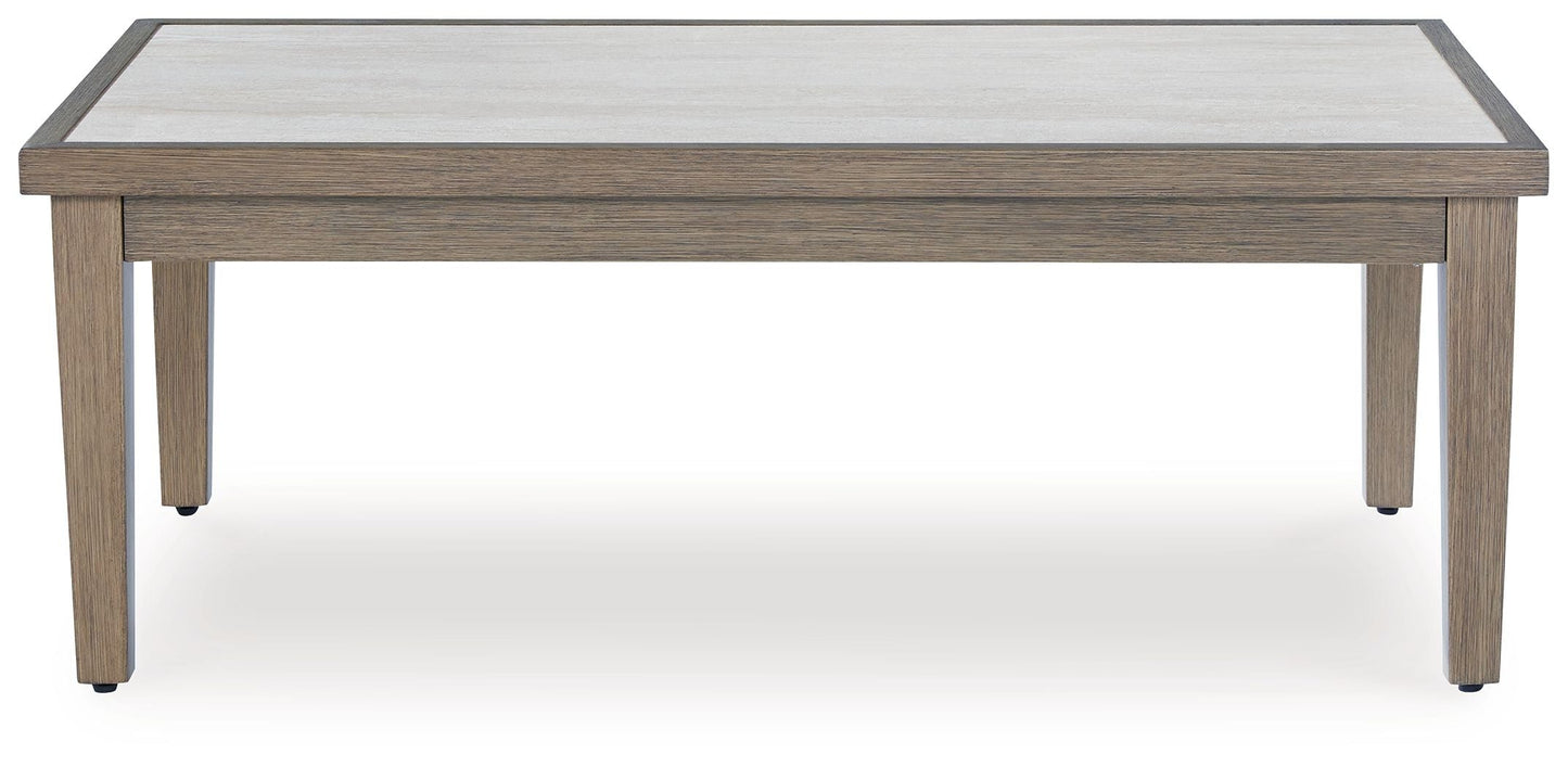 Rainier Ranch - Rectangular Cocktail Table - Brown / Beige