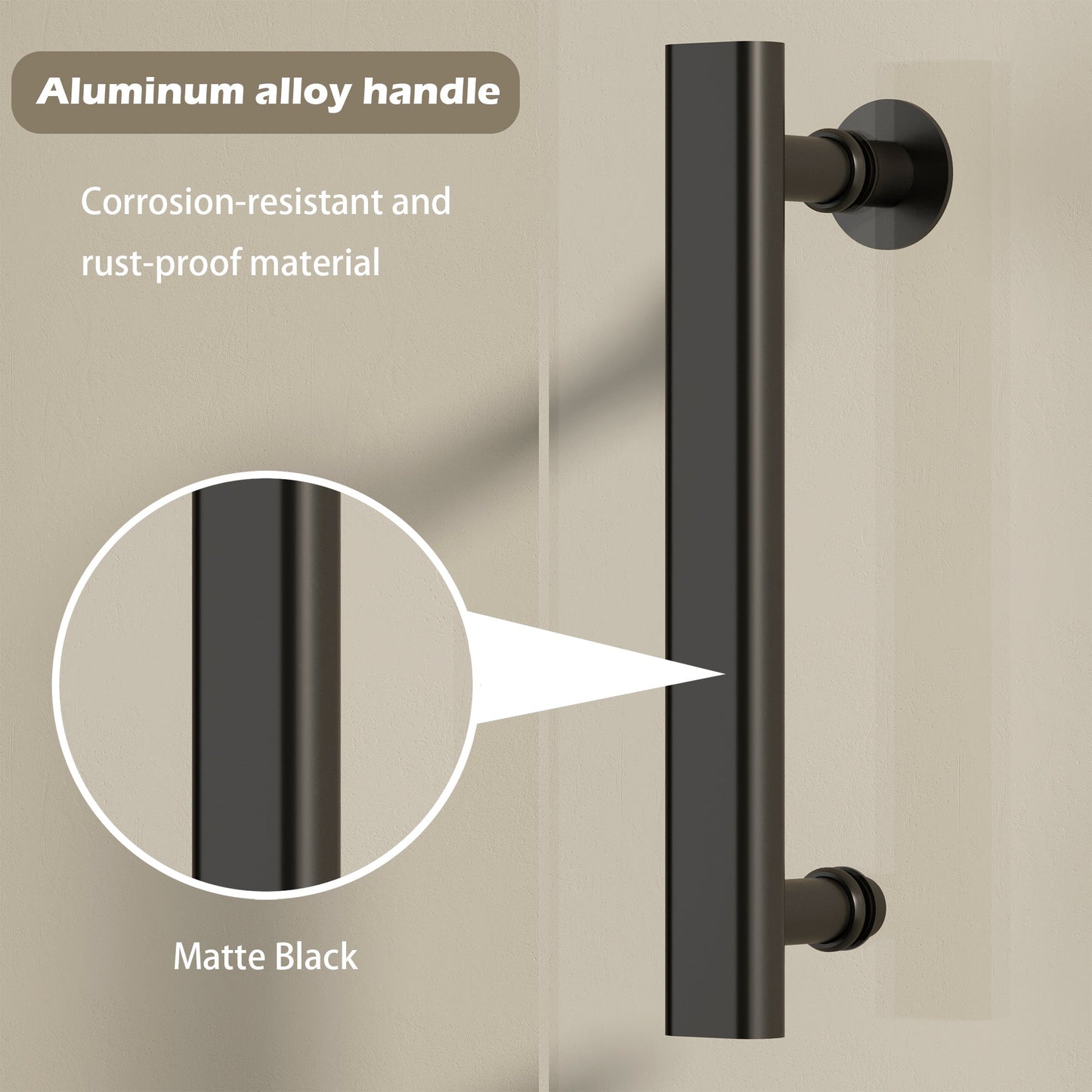 47-49" W × 72" H Pivot Shower Door with Clear Tempered Glass
