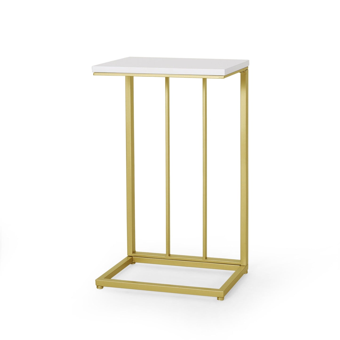 Modern Glam C-Shape End Table