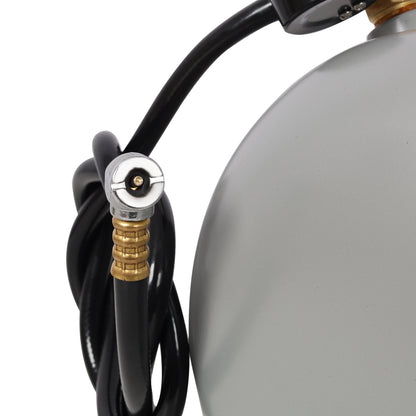 Portable 5 Gallon Aluminum Air Tank with Pressure Gauge and Hose
