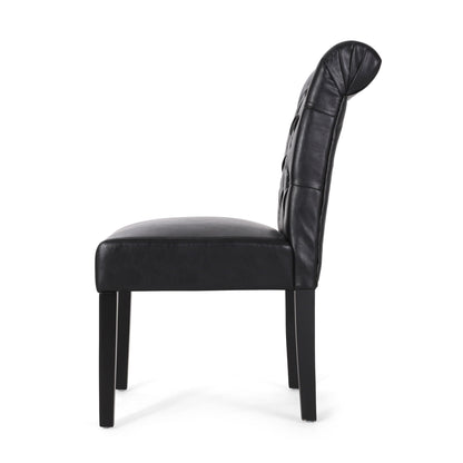 Broxton Tuft Dining Rolltop Chairs With Button Tufted Backrest (Set of 2)