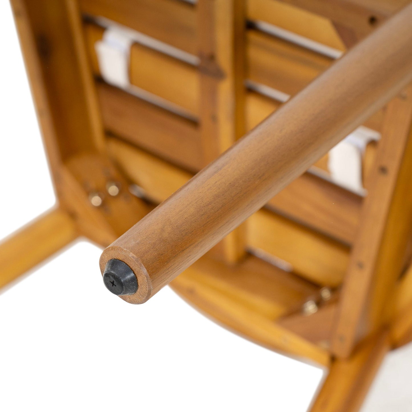 Klismos Dining Armchair (Set of 2) - Teak / Beige
