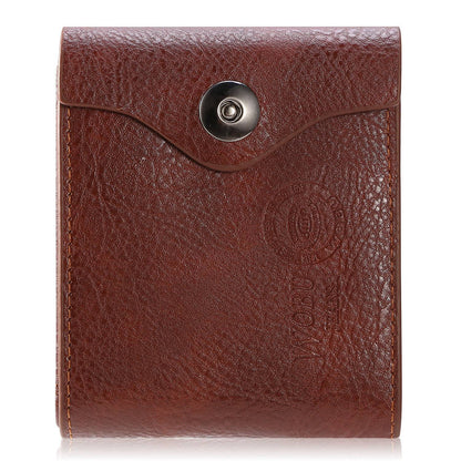 MenÕs Wallet PU Leather Bifold Purse Slim RFID Blocking Card Holder Cases w/ 2 ID Window Coin Pocket