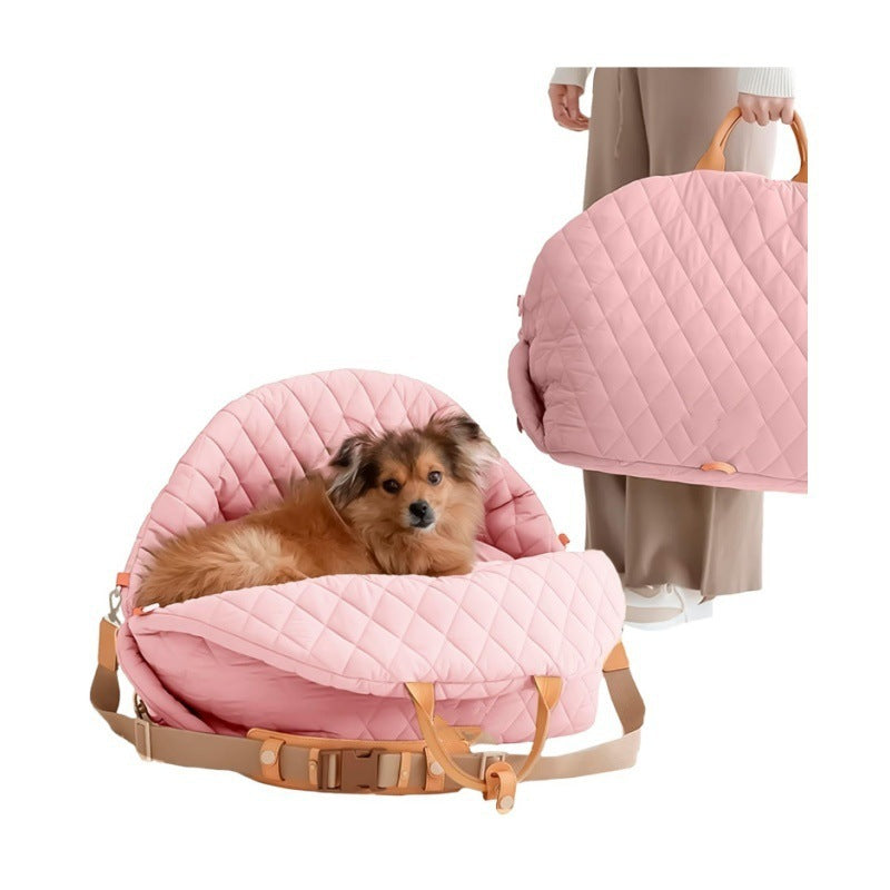3-in-1 Cotton Multipurpose Pet Carrier & Car Seat.