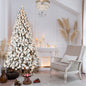 6ft Flocked Pre-Lit Christmas Tree with 300 UL Warm Lights