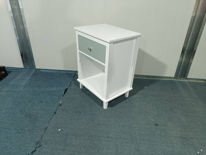 26.77''H Wooden Nightstand with One Drawer and One Shelf