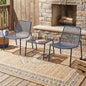 Kincaid Outdoor 3-Piece Conversation Set with Iron Frame