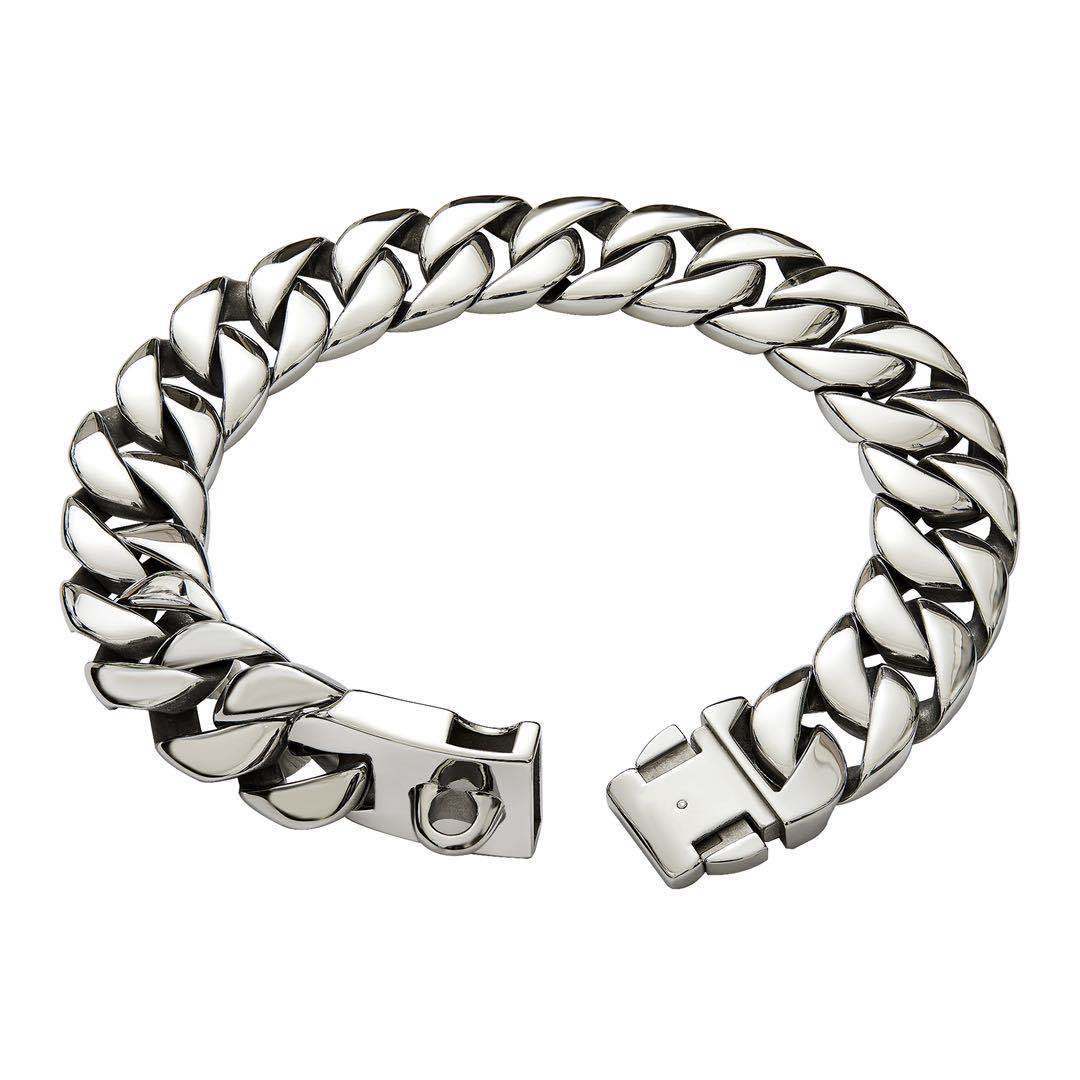 32mm-thick Stainless Steel Pet Dog Necklace Collar