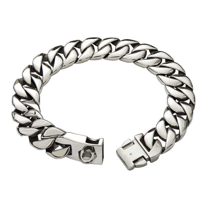 32mm-thick Stainless Steel Pet Dog Necklace Collar