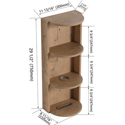 Bathroom Wall Mounted Storage Rack With Floating Design