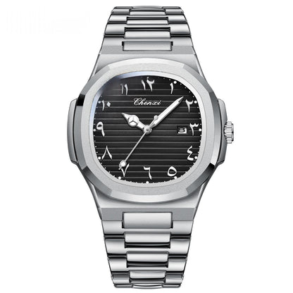 Classic Stainless Steel Quartz Watch For Men