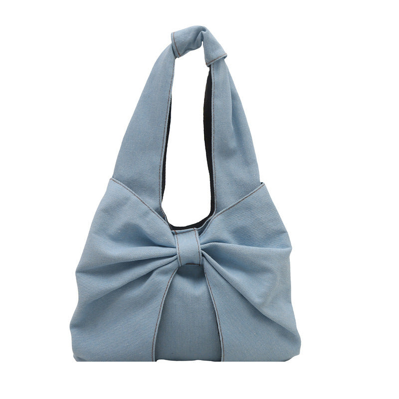 Denim Commuter Bag Large Capacity Trendy And Stylish Single-shoulder Design