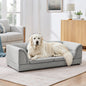 Oversized Pet Sofa, Curved Armrest Rectangular Dog Sofa
