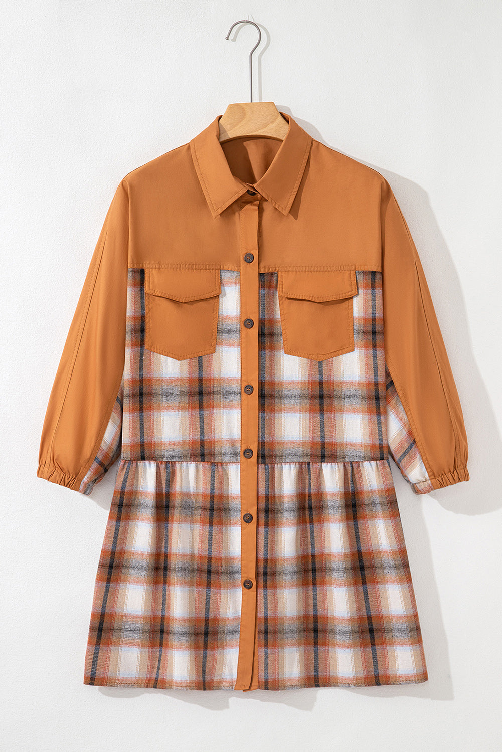 Leila Ruffle Hem Tunic Shirt