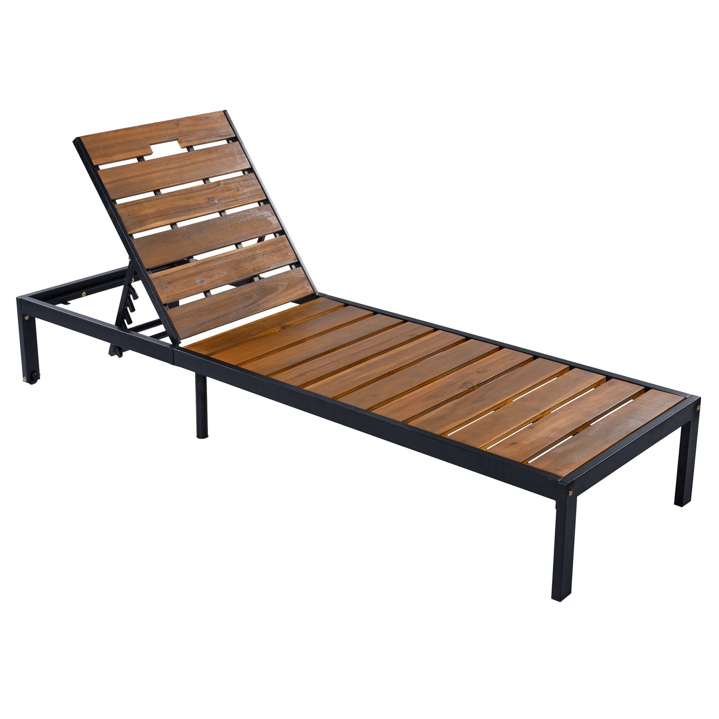 Outdoor Chaise With Adjustable Backrest